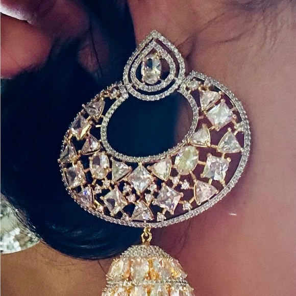 Indian Style Jhumka Earrings - Picture 2 of 2